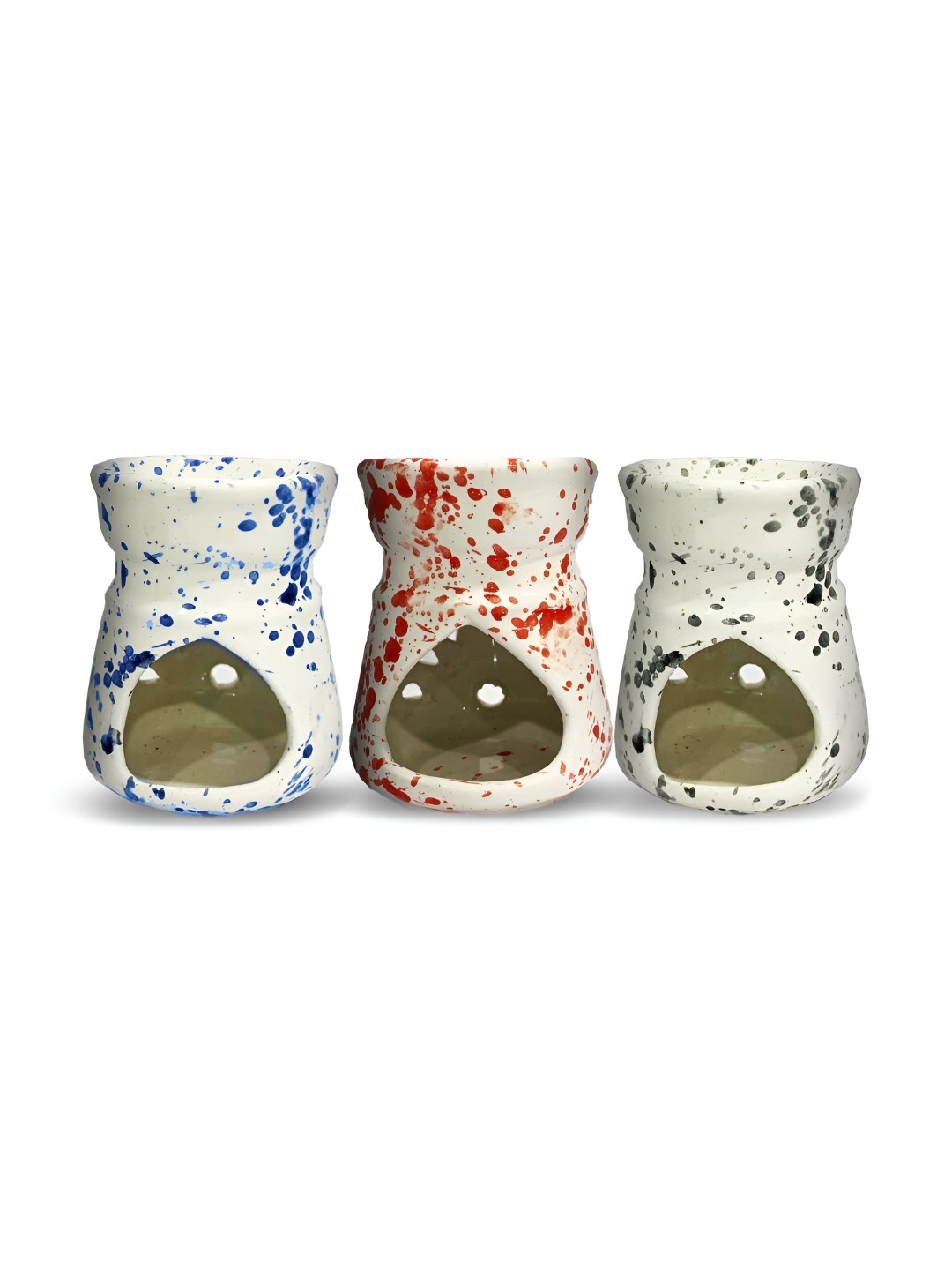 

Imvelo Green your hygiene Blue & Red 3 Pieces Printed Tea Light Candle Diffuser