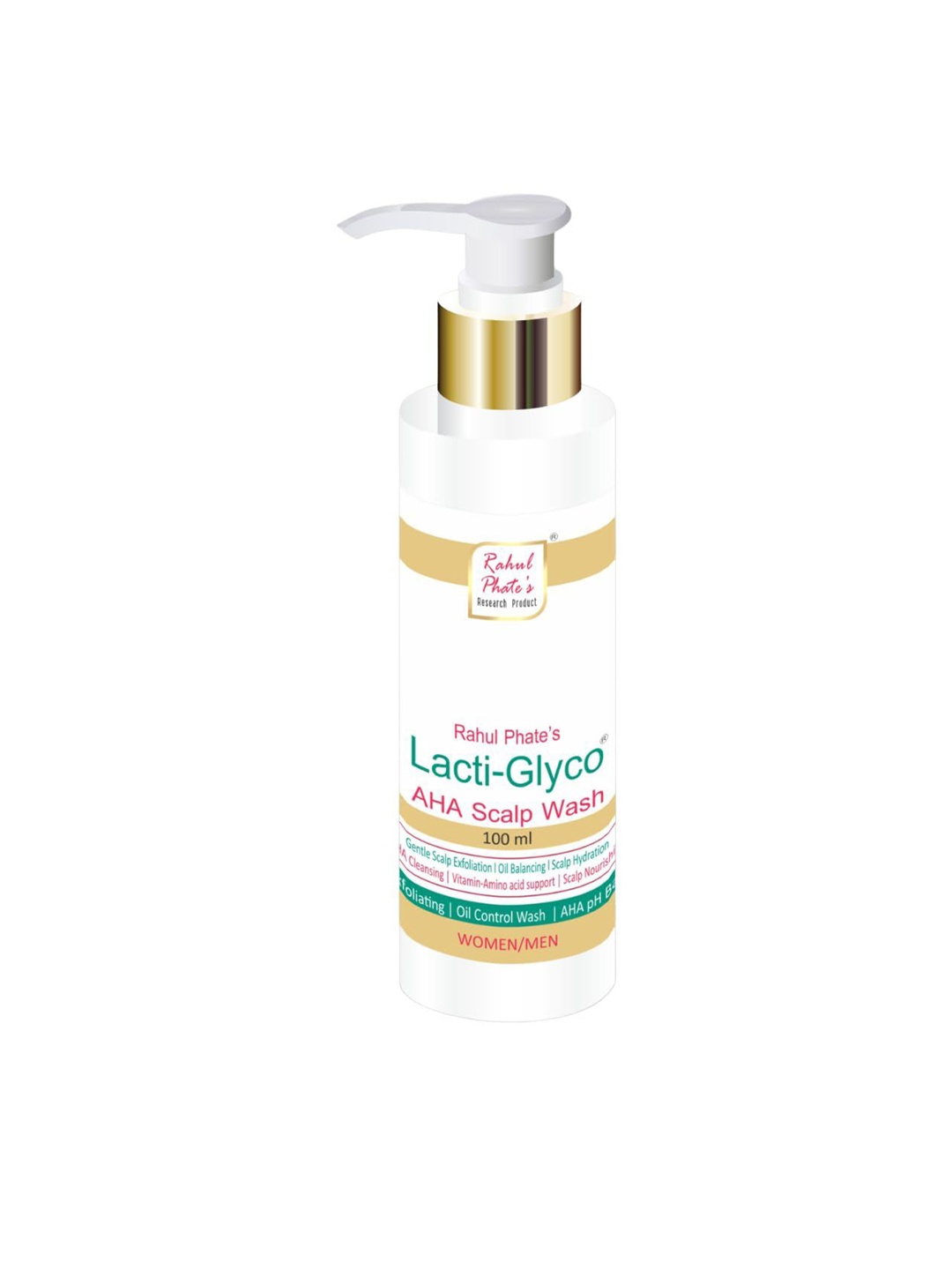 

Rahul Phate Research Product Lacti Glyco AHA Scalp Wash- 100ml, White