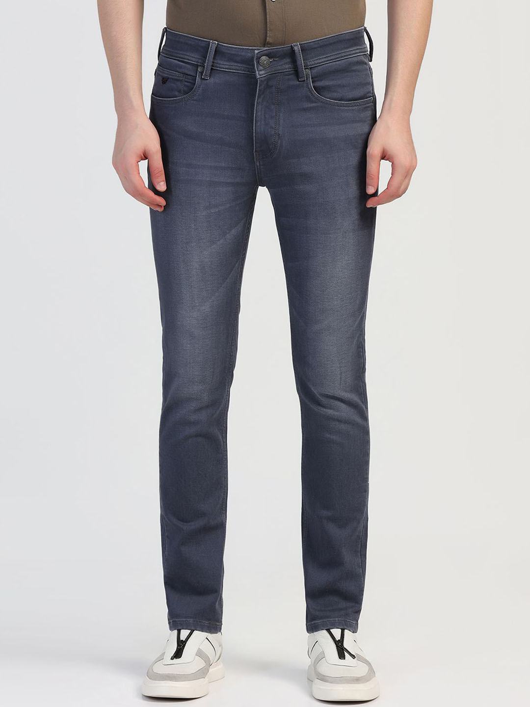 

Blackberrys Men Skinny Fit Low-Rise Jeans, Grey