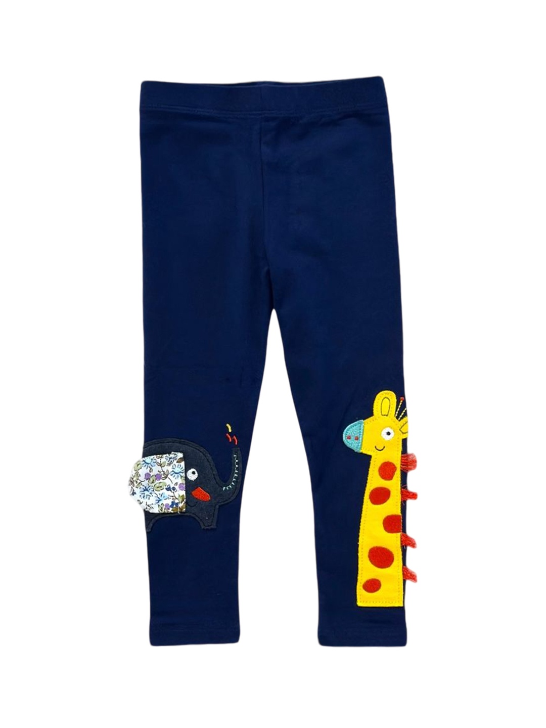 

TrendyKid Girls Printed Ankle Length Leggings, Blue