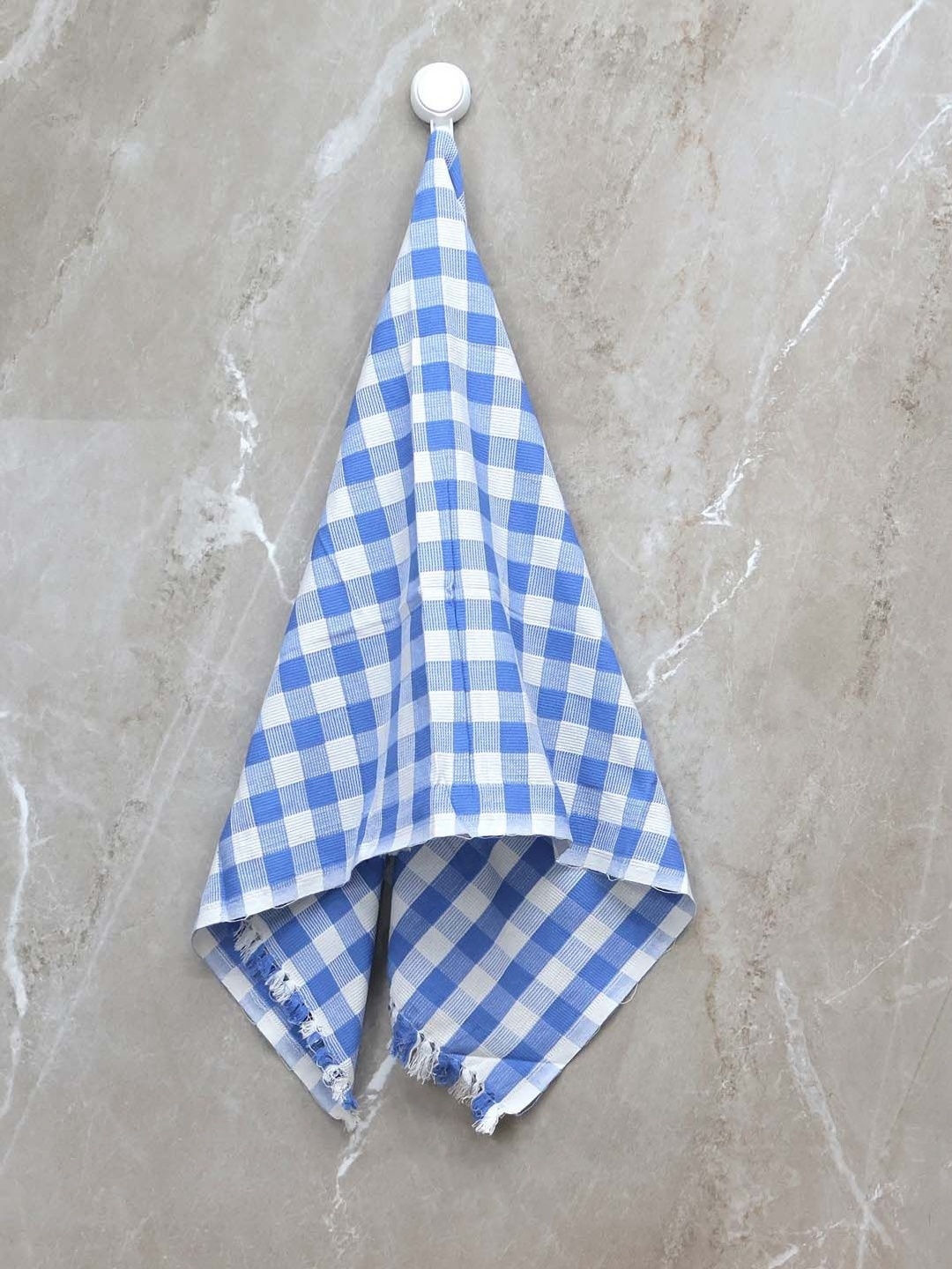 

BOMBAY DYEING Blue & White Striped Pure Cotton 200 GSM Bath Towel