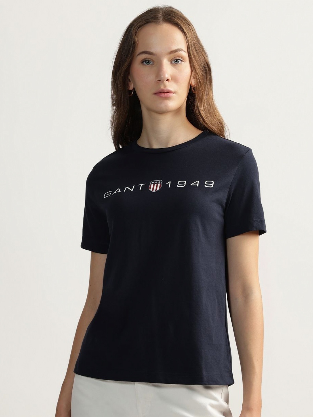 

GANT Women Typography T-shirt, Blue