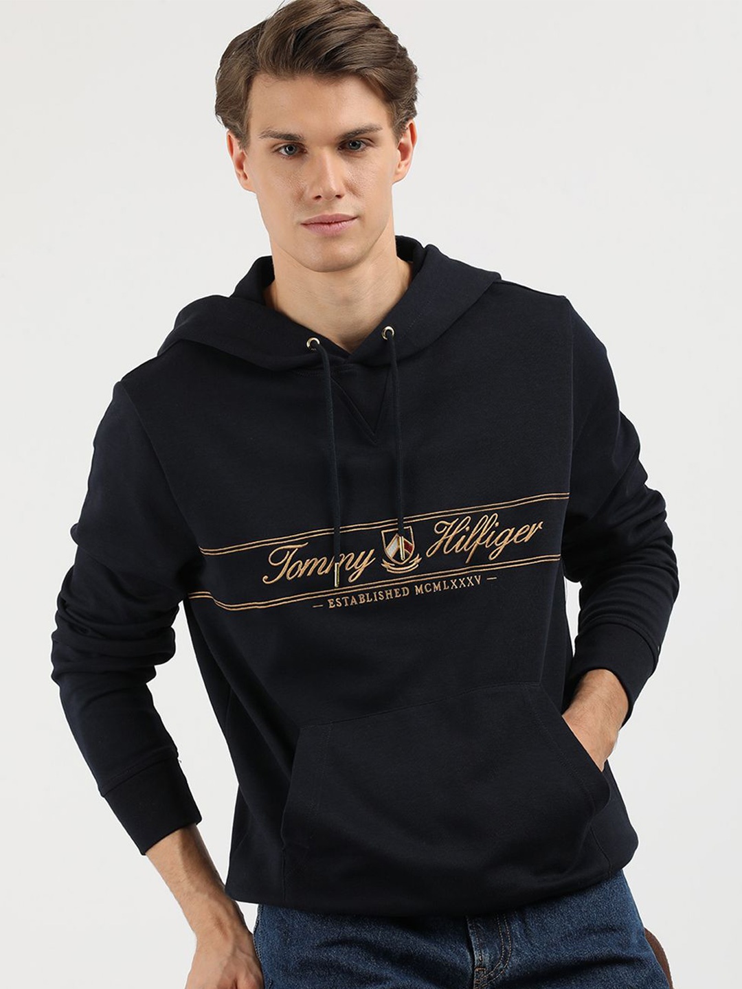

Tommy Hilfiger Men Hooded Sweatshirt, Blue