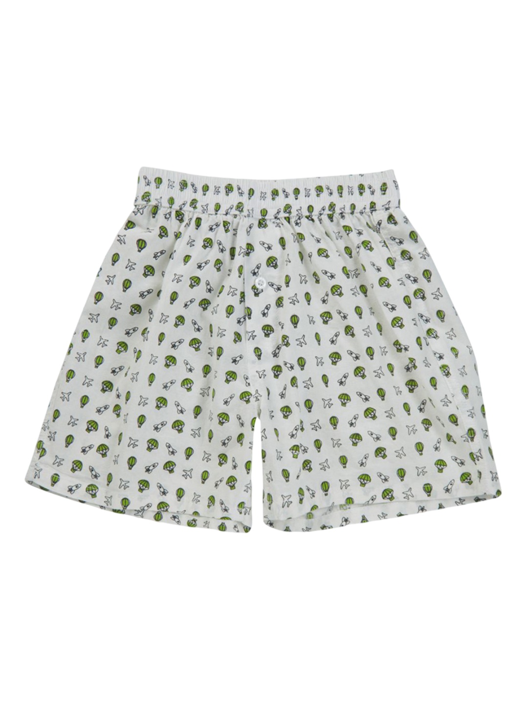 

Gini and Jony Boys Conversational Printed Shorts, White