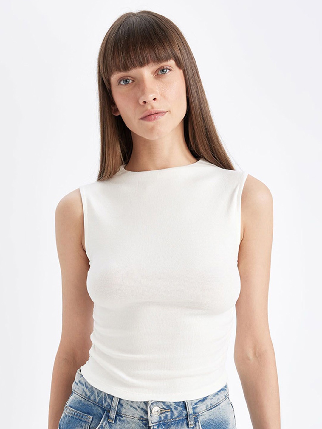 

DeFacto Cotton Solid Top, White