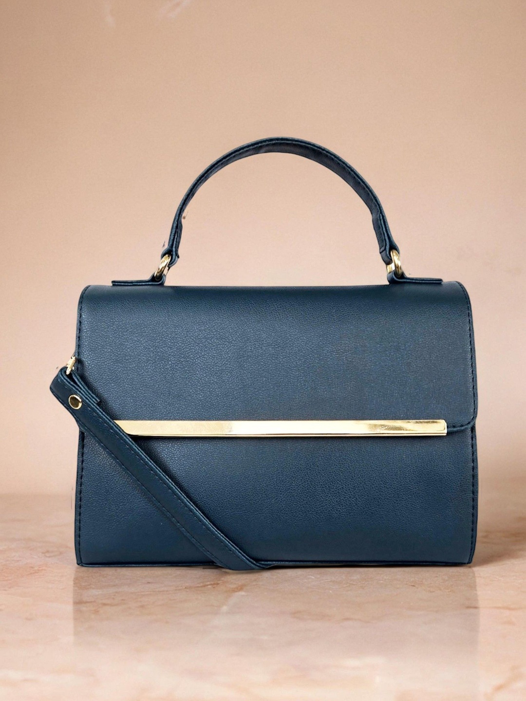 

Mast & Harbour Women Structured Sling Bag, Blue