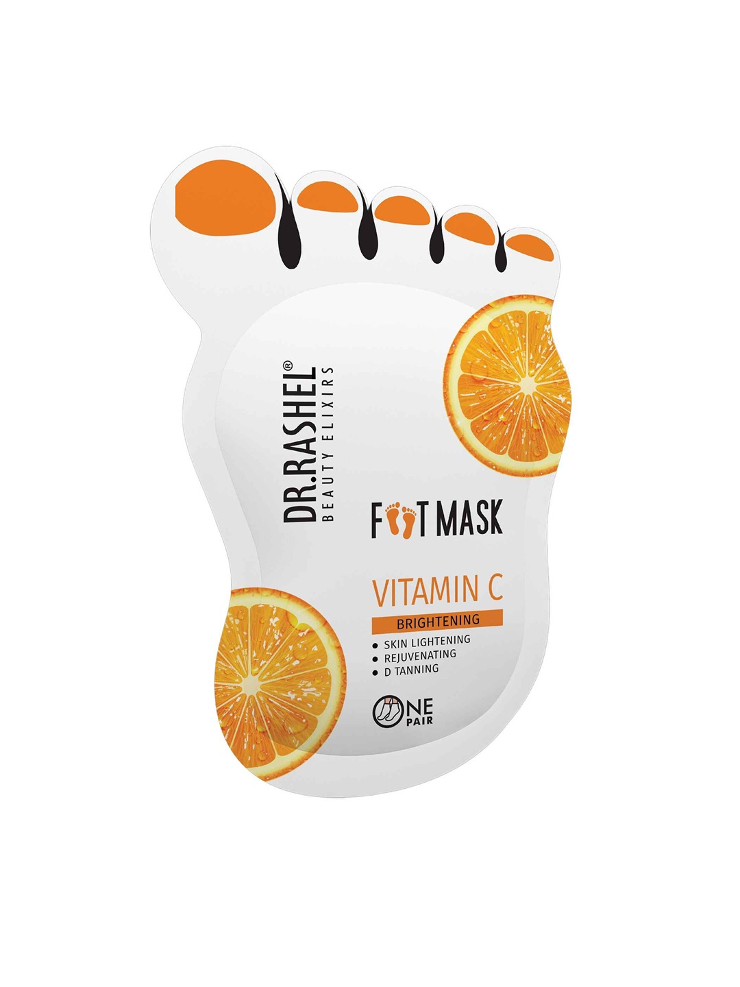 

DR.RASHEL Vitamin C Foot Mask-20g, Orange