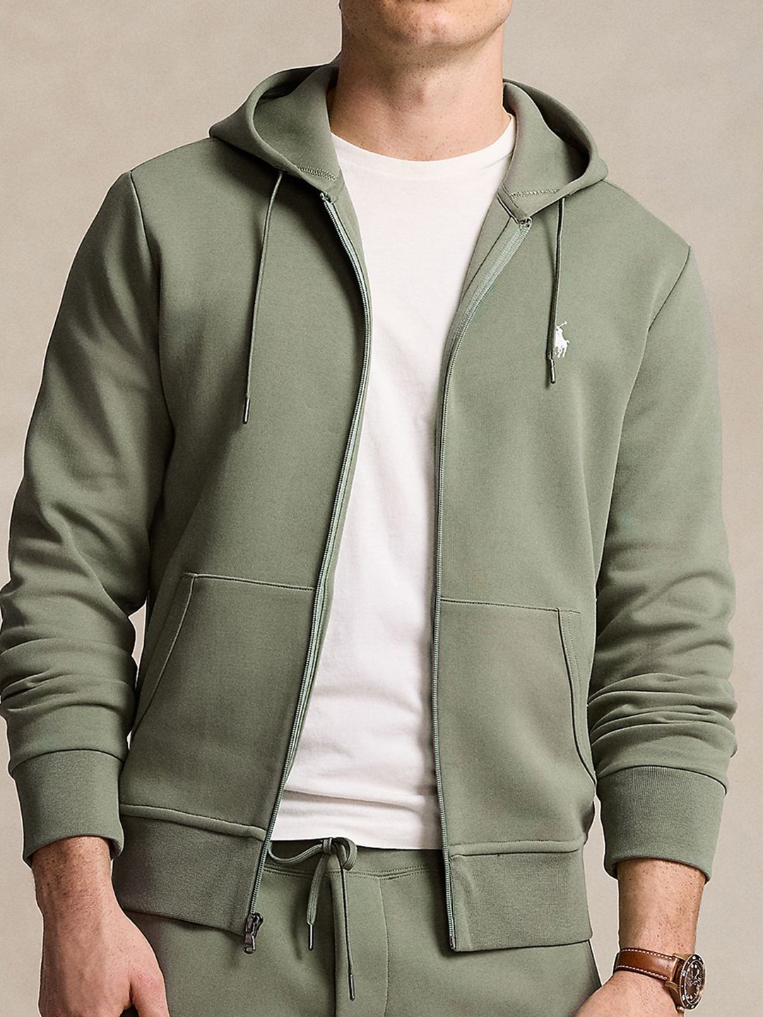 

Polo Ralph Lauren Double-Knit Full-Zip Hoodie, Green
