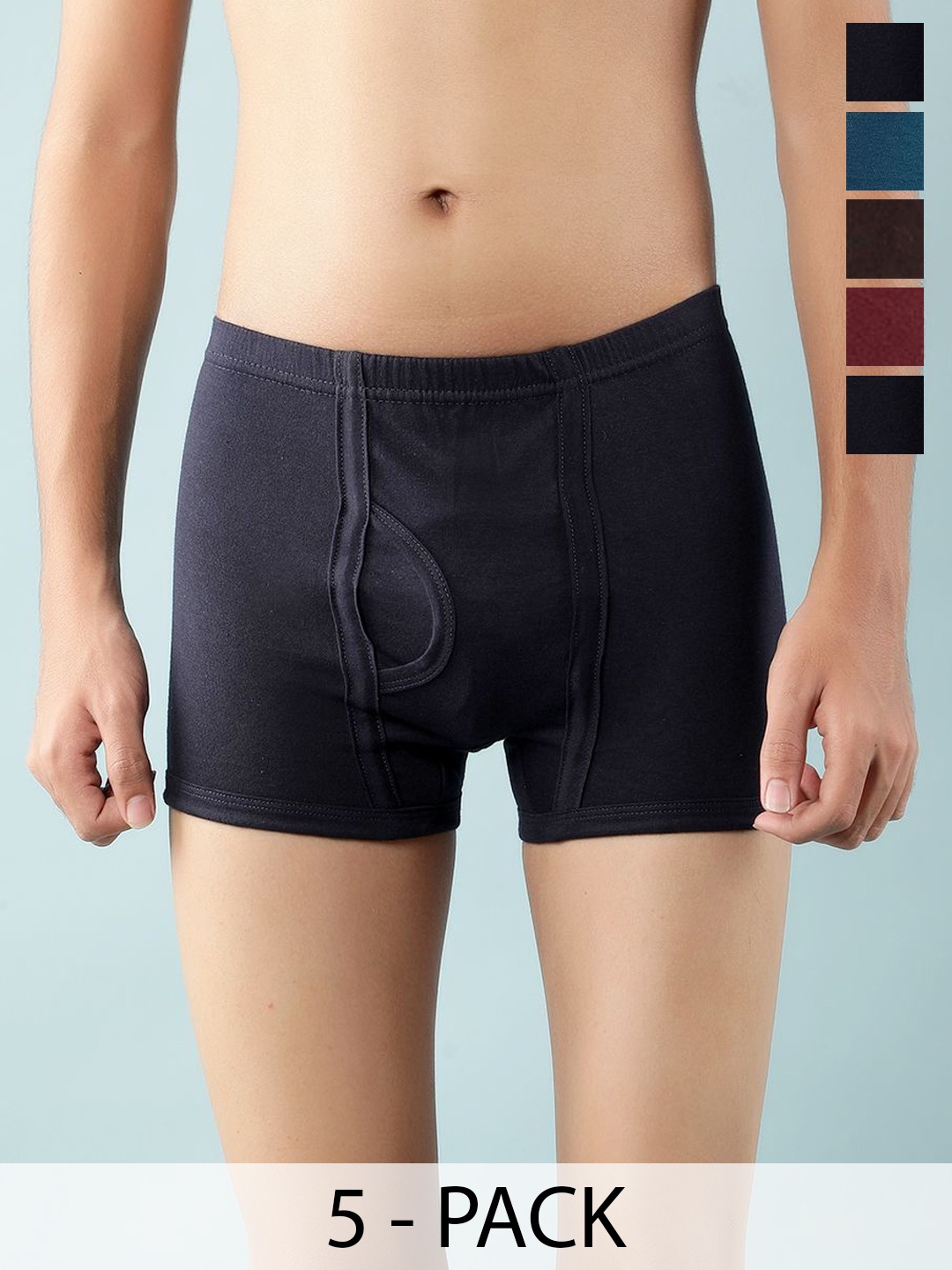 

Dollar Boys Pack Of 5 Assorted Pure Cotton Trunks MLHTR-05-K-AST3-PO5