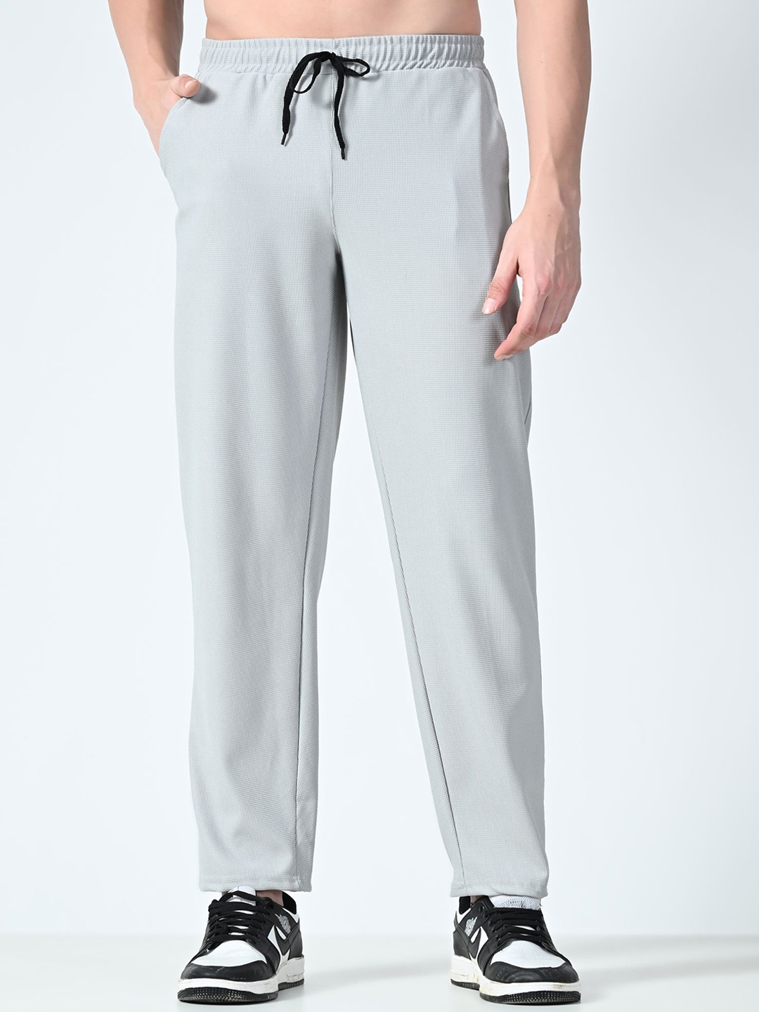 

BAESD Men Mid-Rise Track Pants, Grey