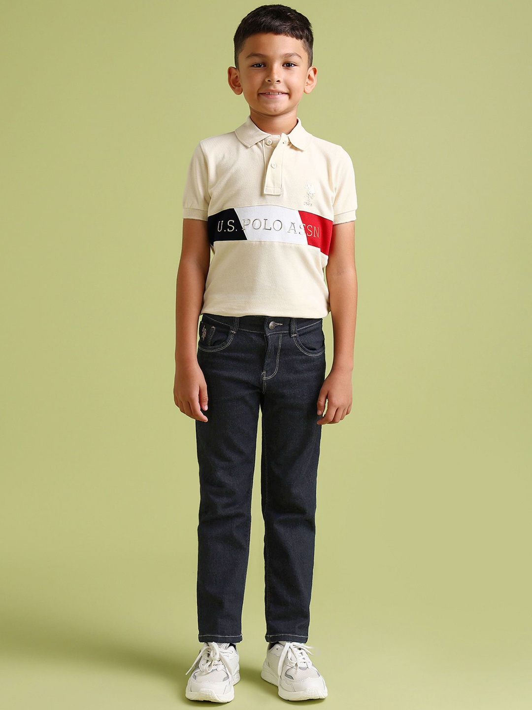 

U.S. Polo Assn. Kids Boys Urban Slim Clean Look Slim Fit Jeans, Blue