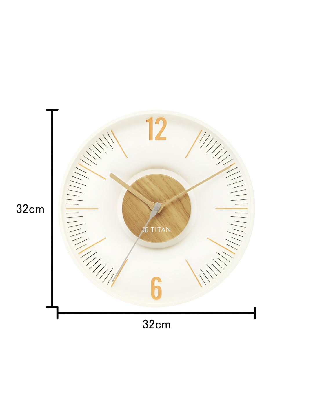 

Titan Earth Flare Off White & Brown Printed Analog Contemporary Wall Clock