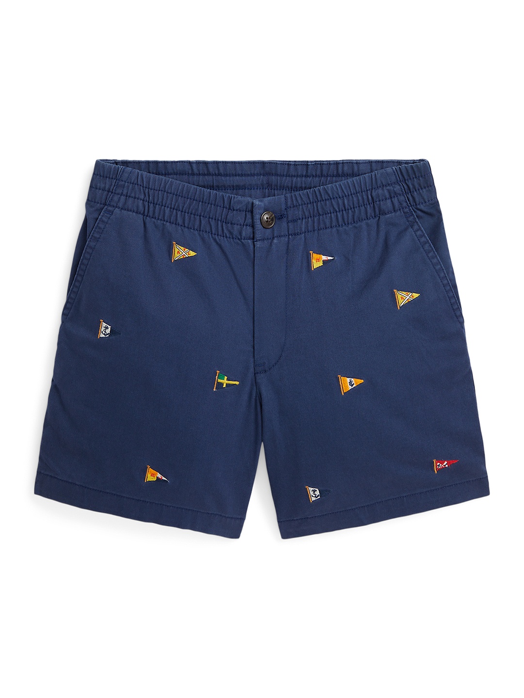 

Polo Ralph Lauren Boys Printed Slim Fit Shorts, Navy blue