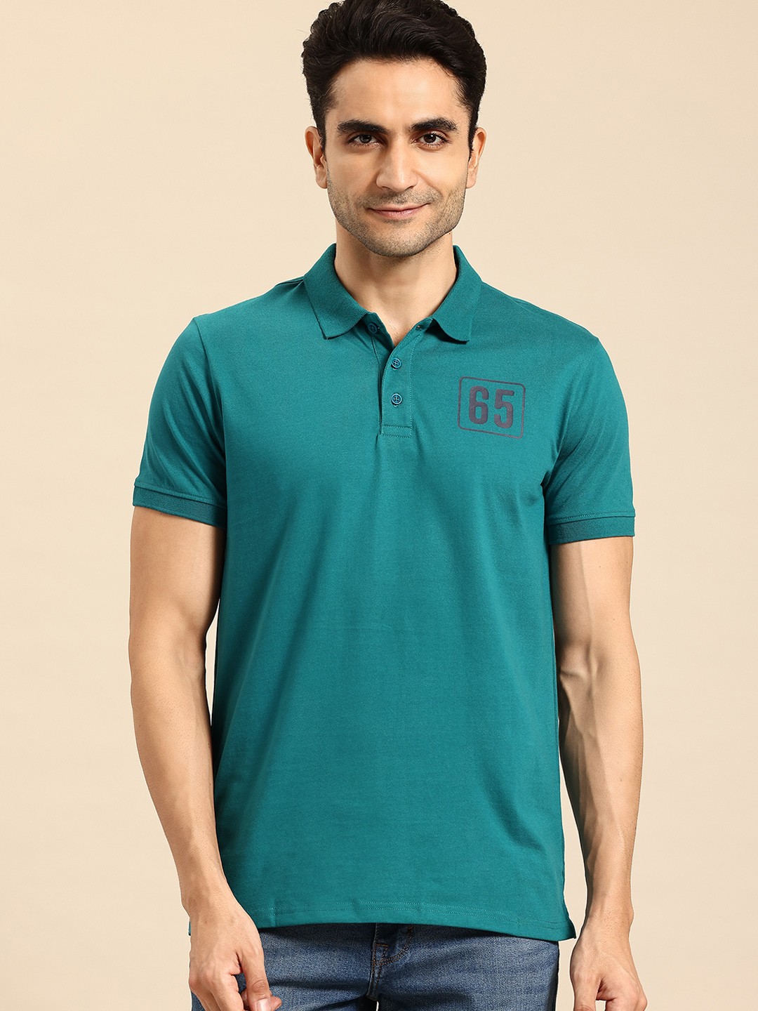 

United Colors of Benetton Polo Collar T-shirt, Teal