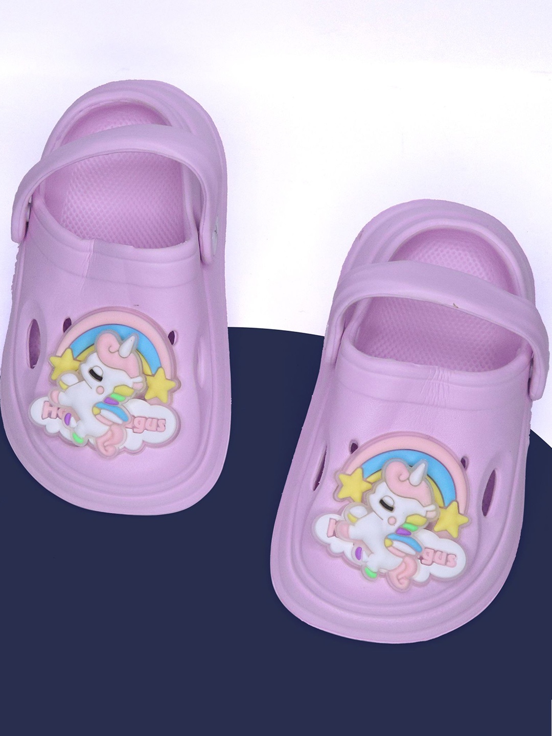 

FEETWELL SHOES Girls Croslite Clogs, Purple
