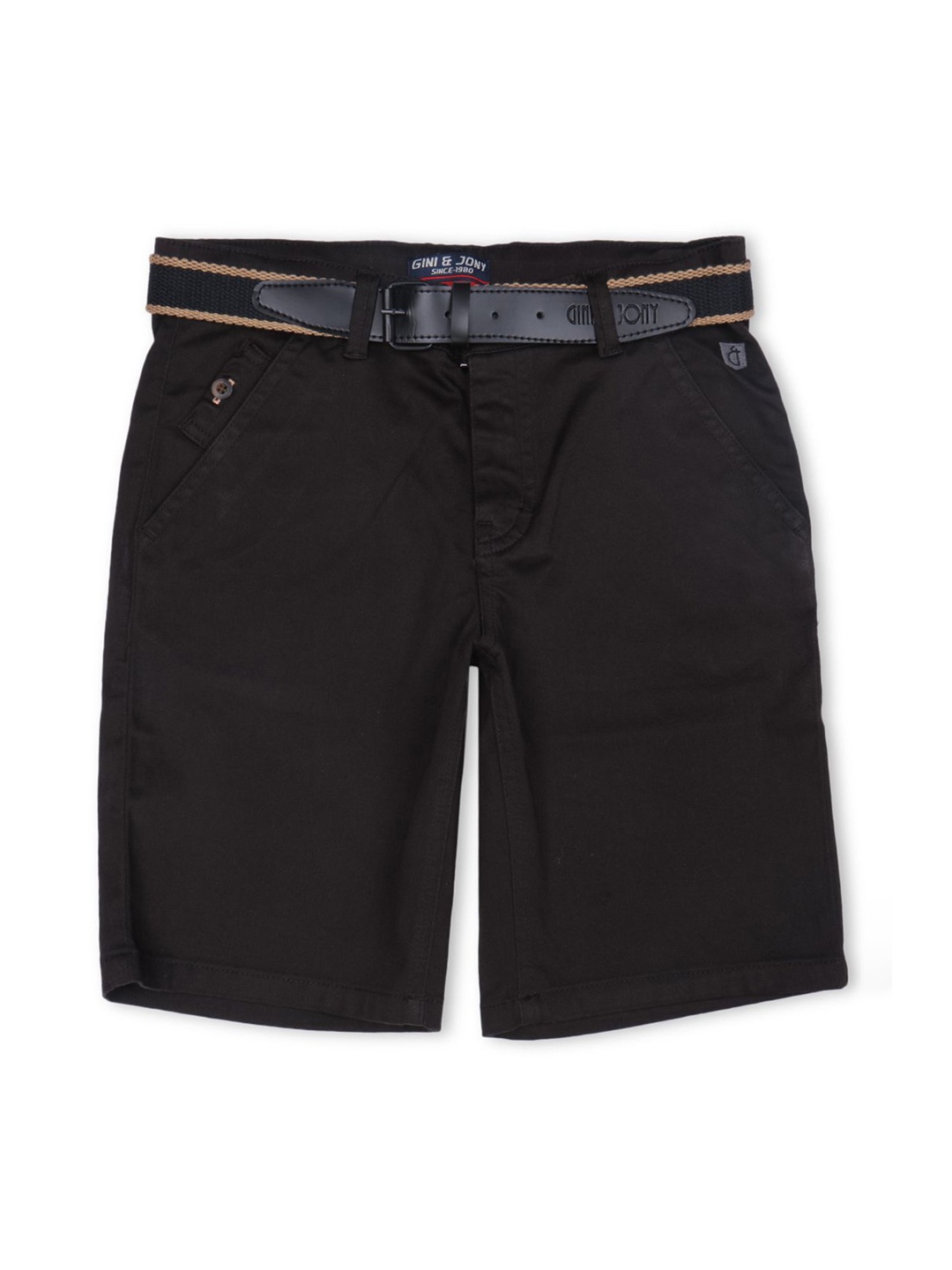 

Gini and Jony Boys Casual Regular Shorts, Black