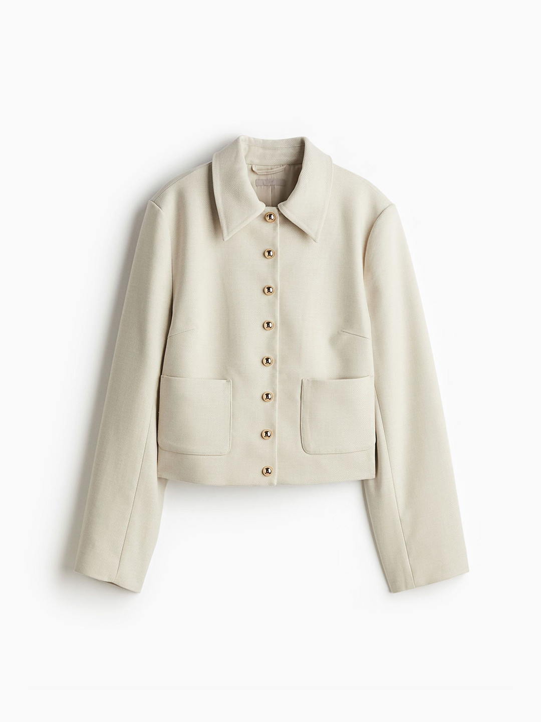 

H&M Twill Jacket, Beige