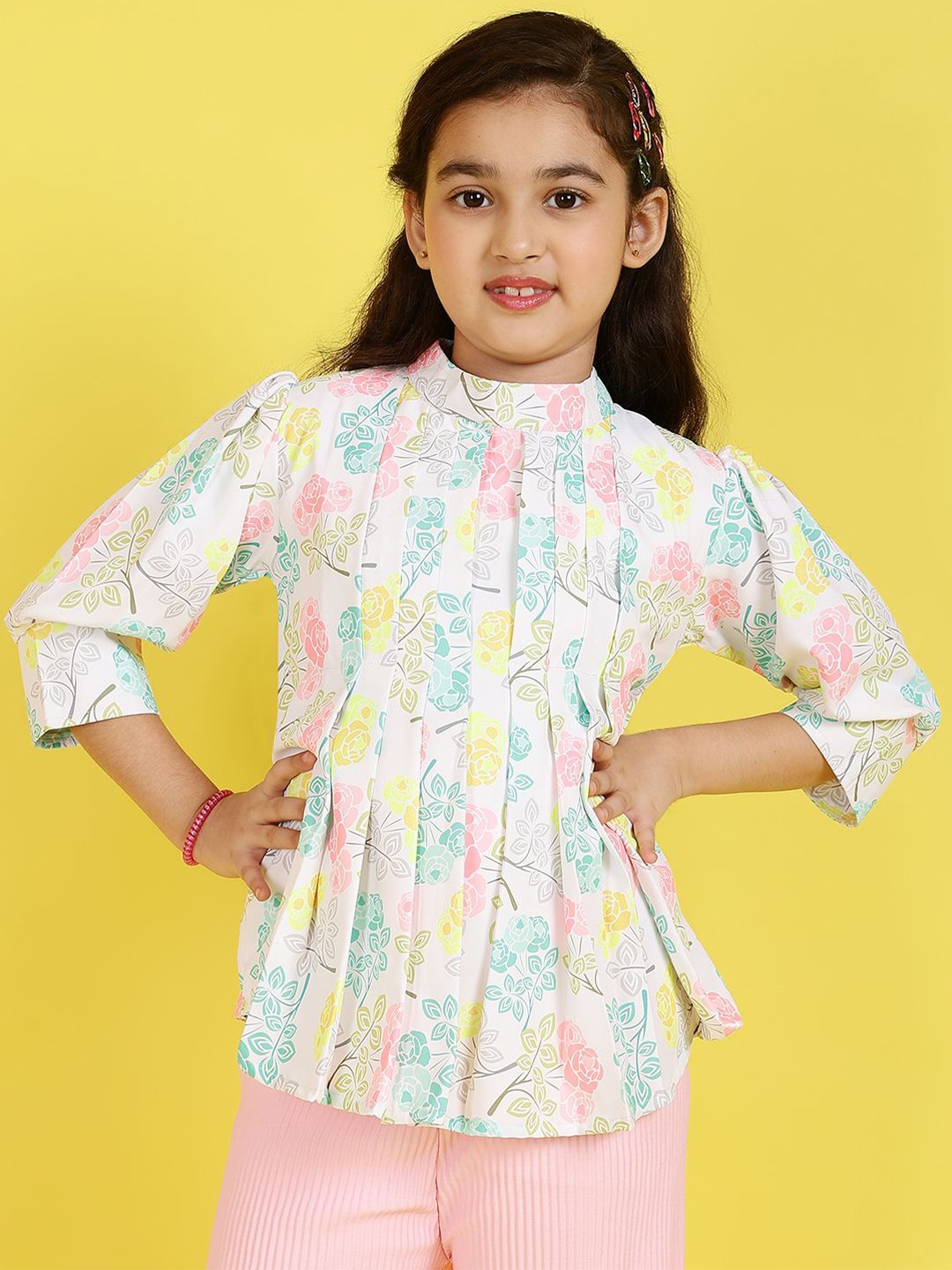 

BAESD Floral Georgette Top, Multi
