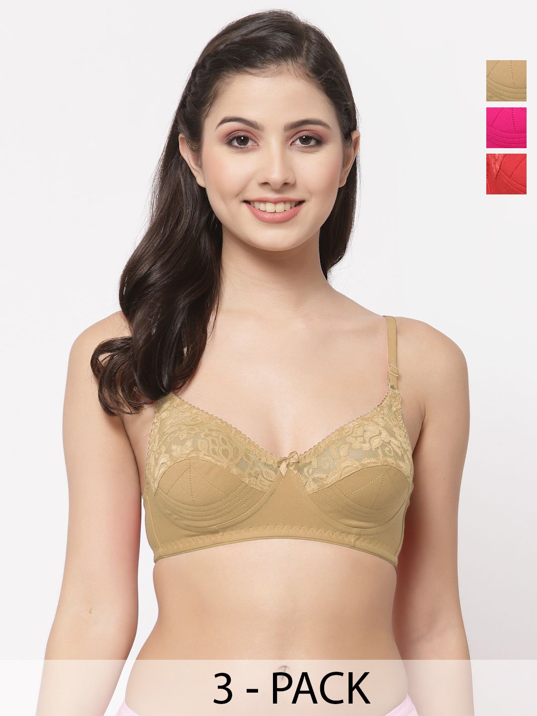 

Docare Bralette Bra Full Coverage, Brown