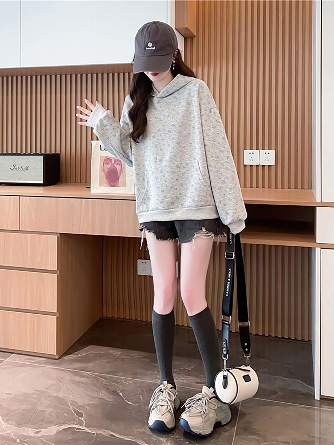 

JC Mode Women Striped Sweatshirt, Grey