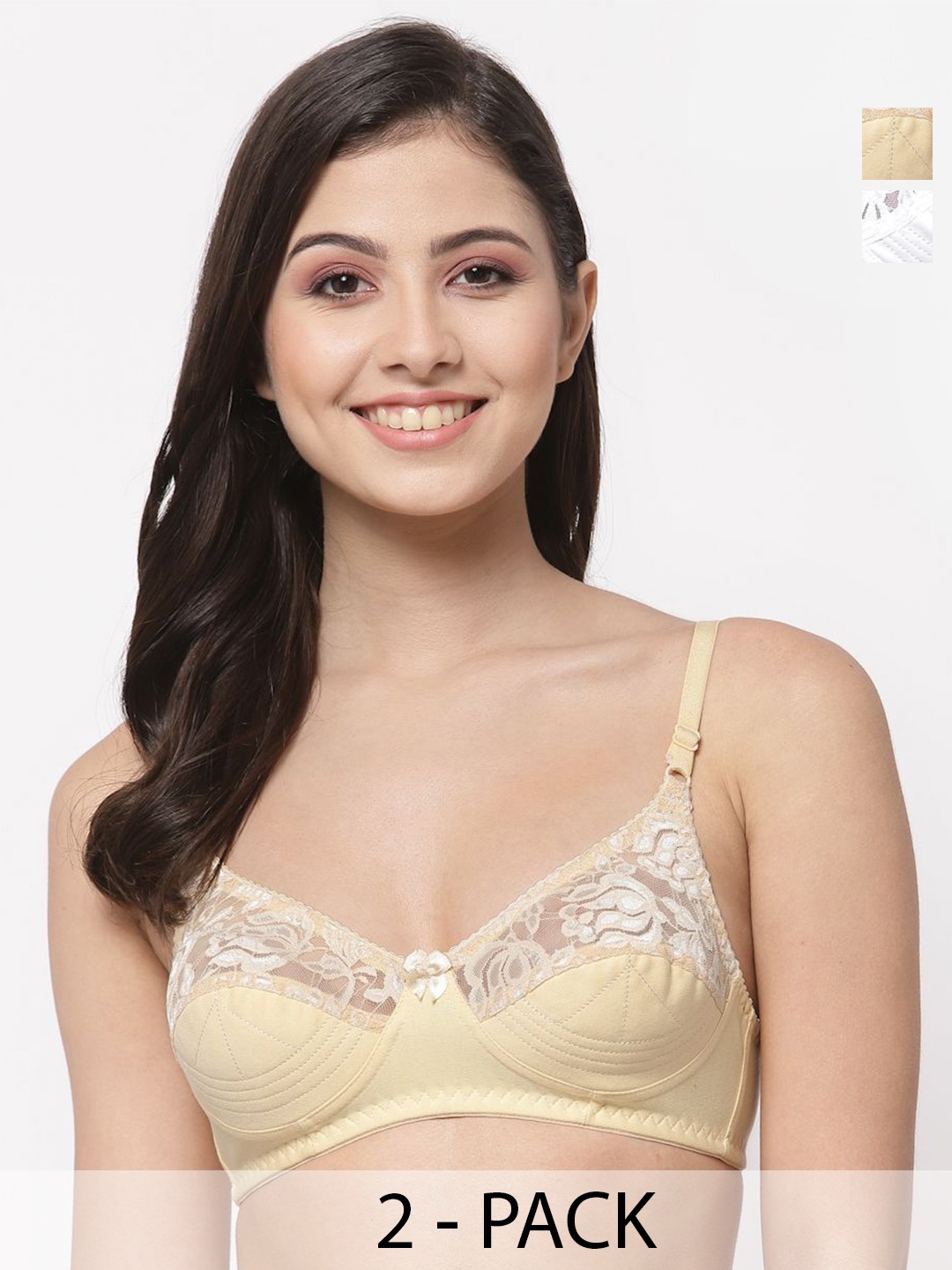 

Docare Bralette Bra Full Coverage, Beige