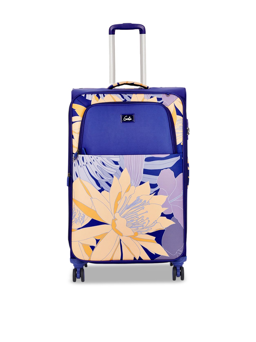 

Genie bahama Printed Soft-Sided Cabin Trolley Bag, Purple