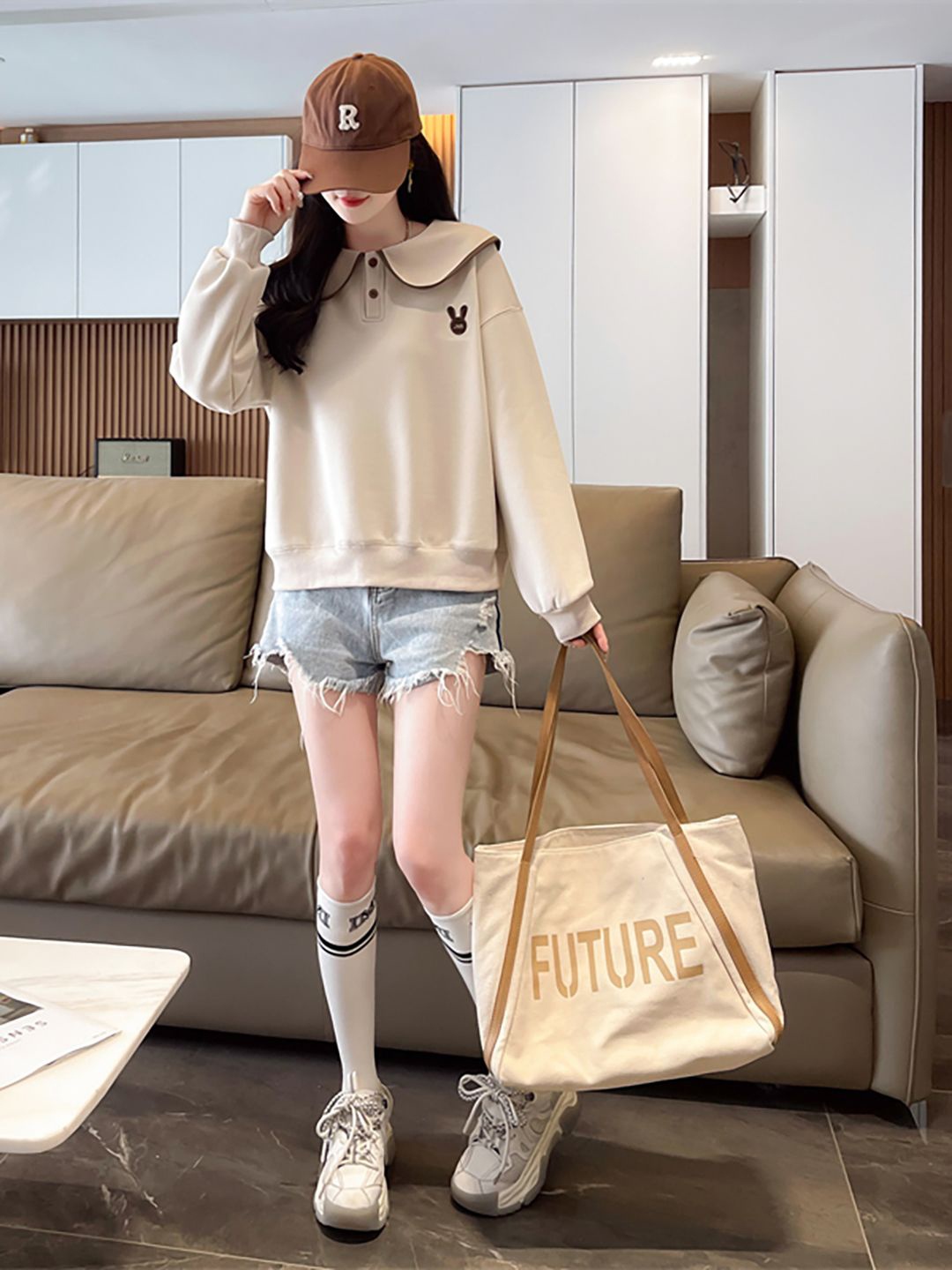 

JC Mode Women Sweatshirt, Beige