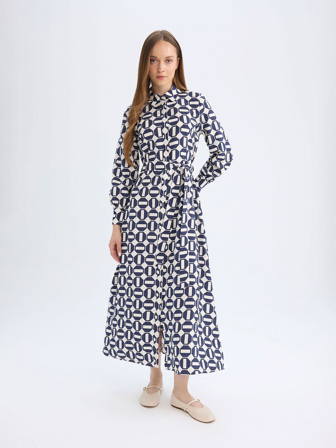 

DeFacto Print Maxi Dress, Na