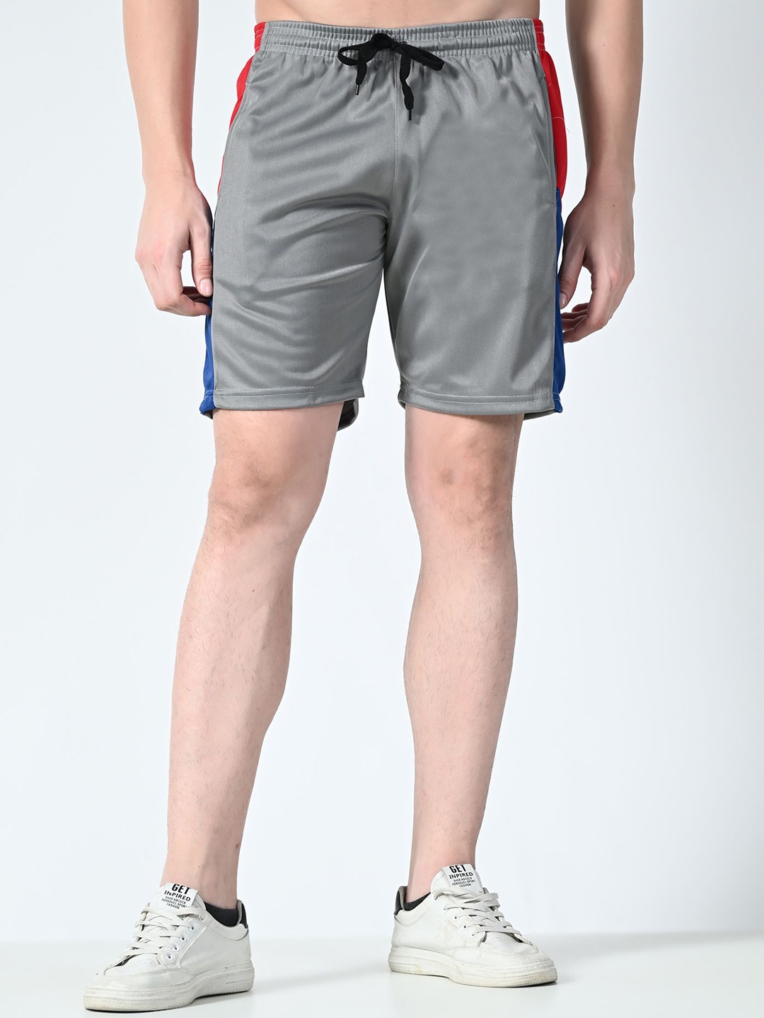 

BAESD Men High-Rise Shorts, Grey