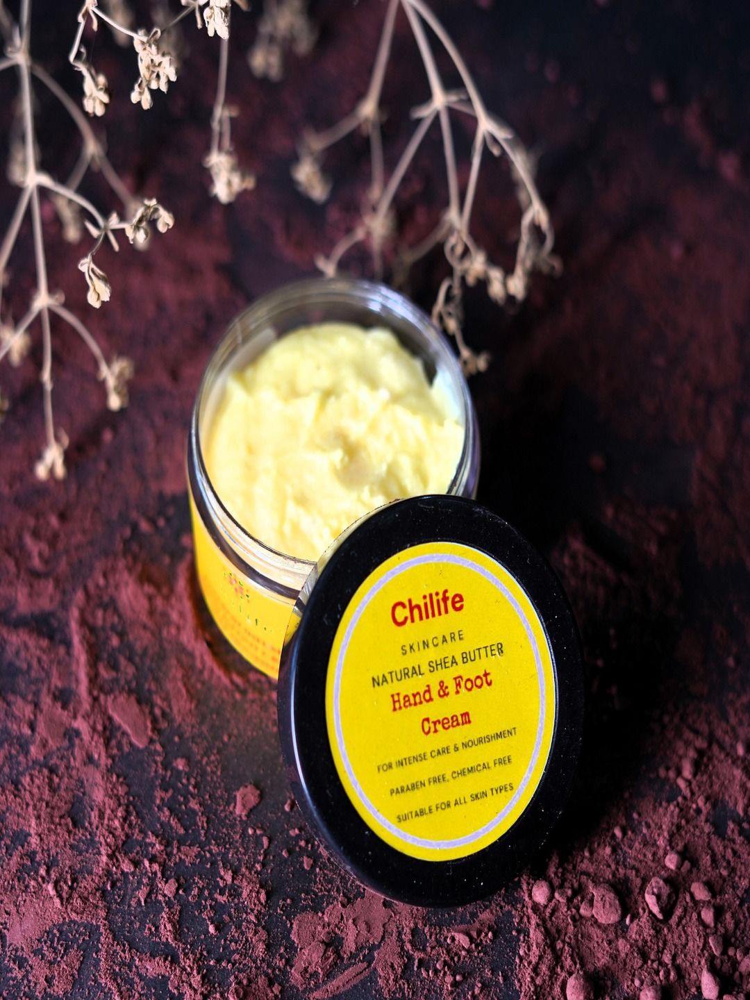 

Chilife Natural Shea Butter Hand & Foot Cream 50 g, Yellow