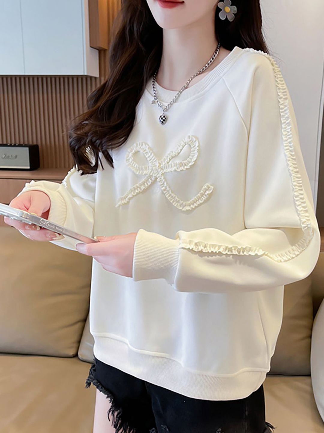 

JC Mode Women Sweatshirt, Beige