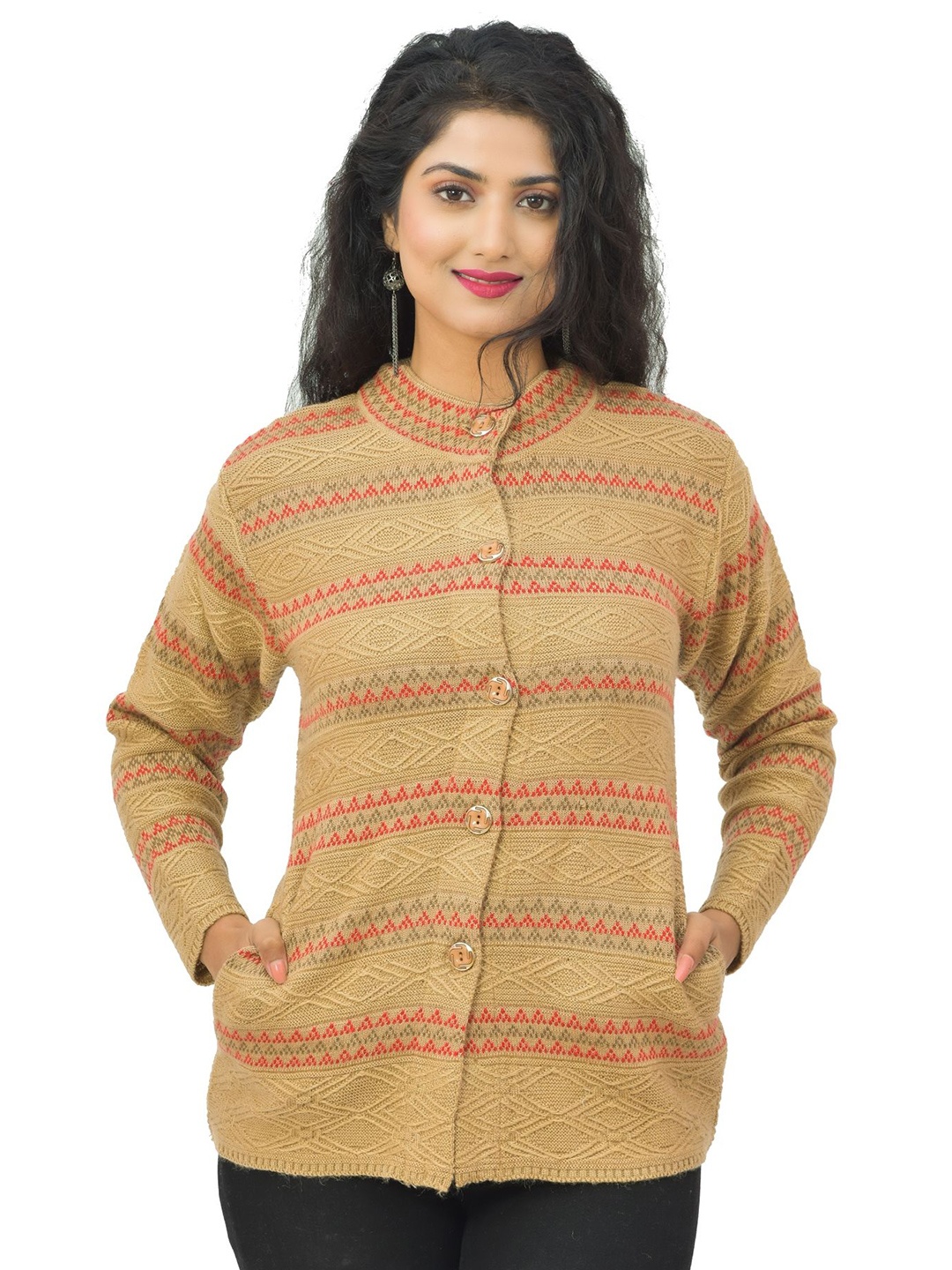 

BAISA Women Cardigan, Beige