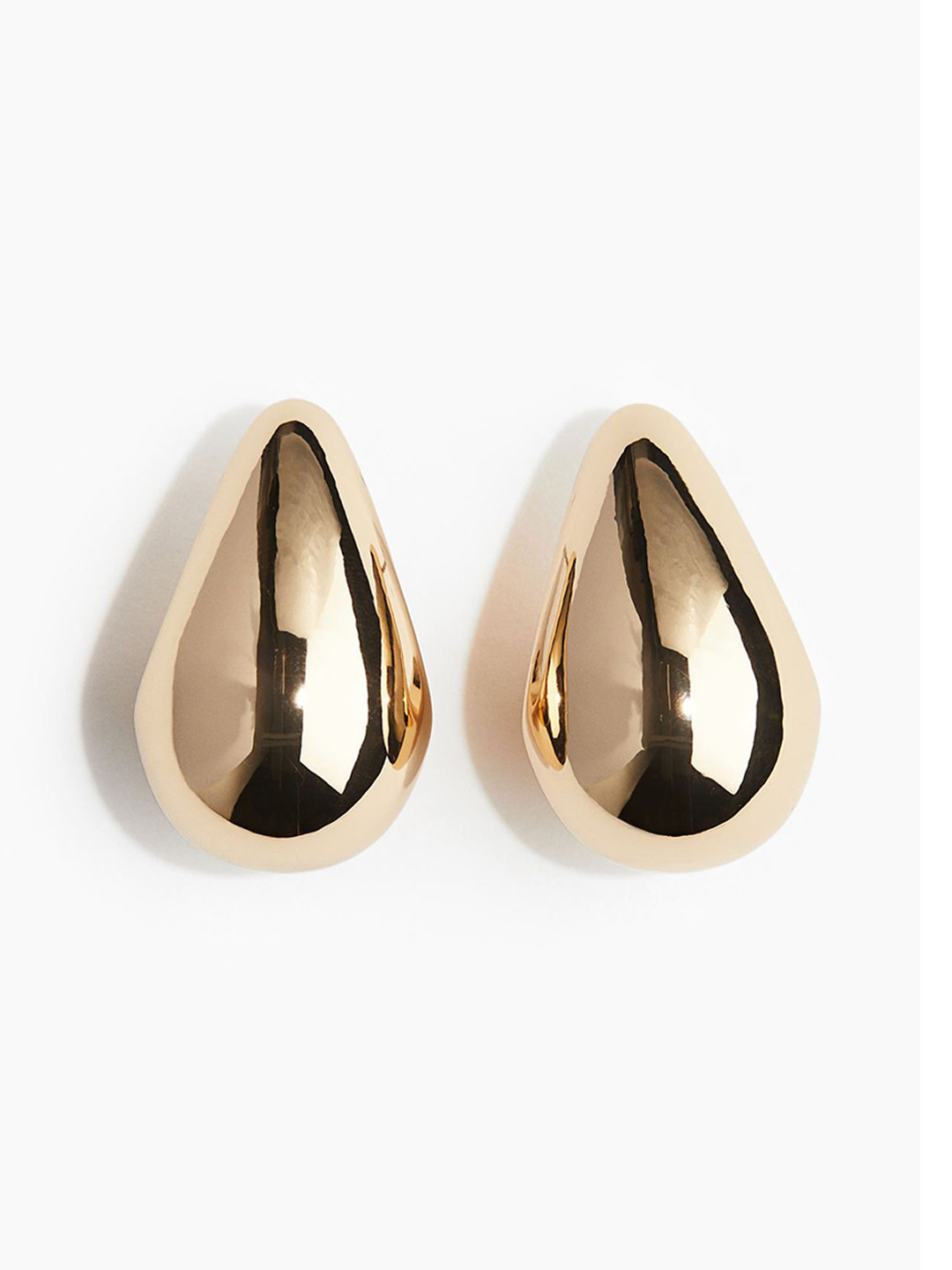 

H&M Large Dome Earrings, Gold
