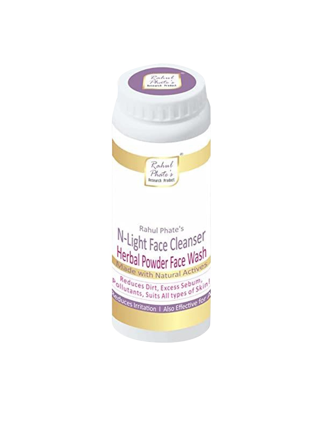 

Rahul Phate Research Product Herbal Powder N-Light Face Cleanser With Niacinamide-100g, White