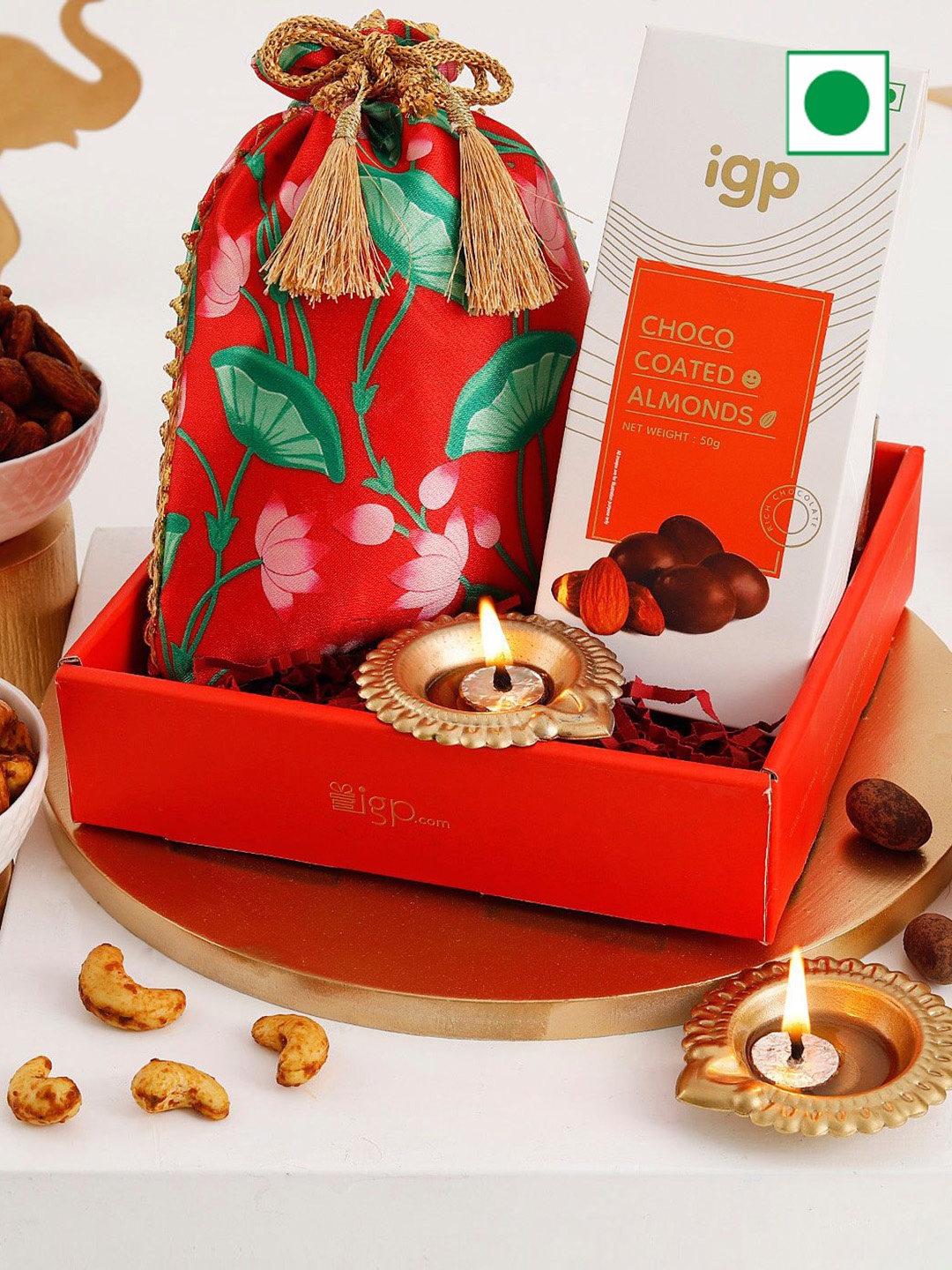 

IGP Radiant Diwali Celebrations Gift Hamper, Red