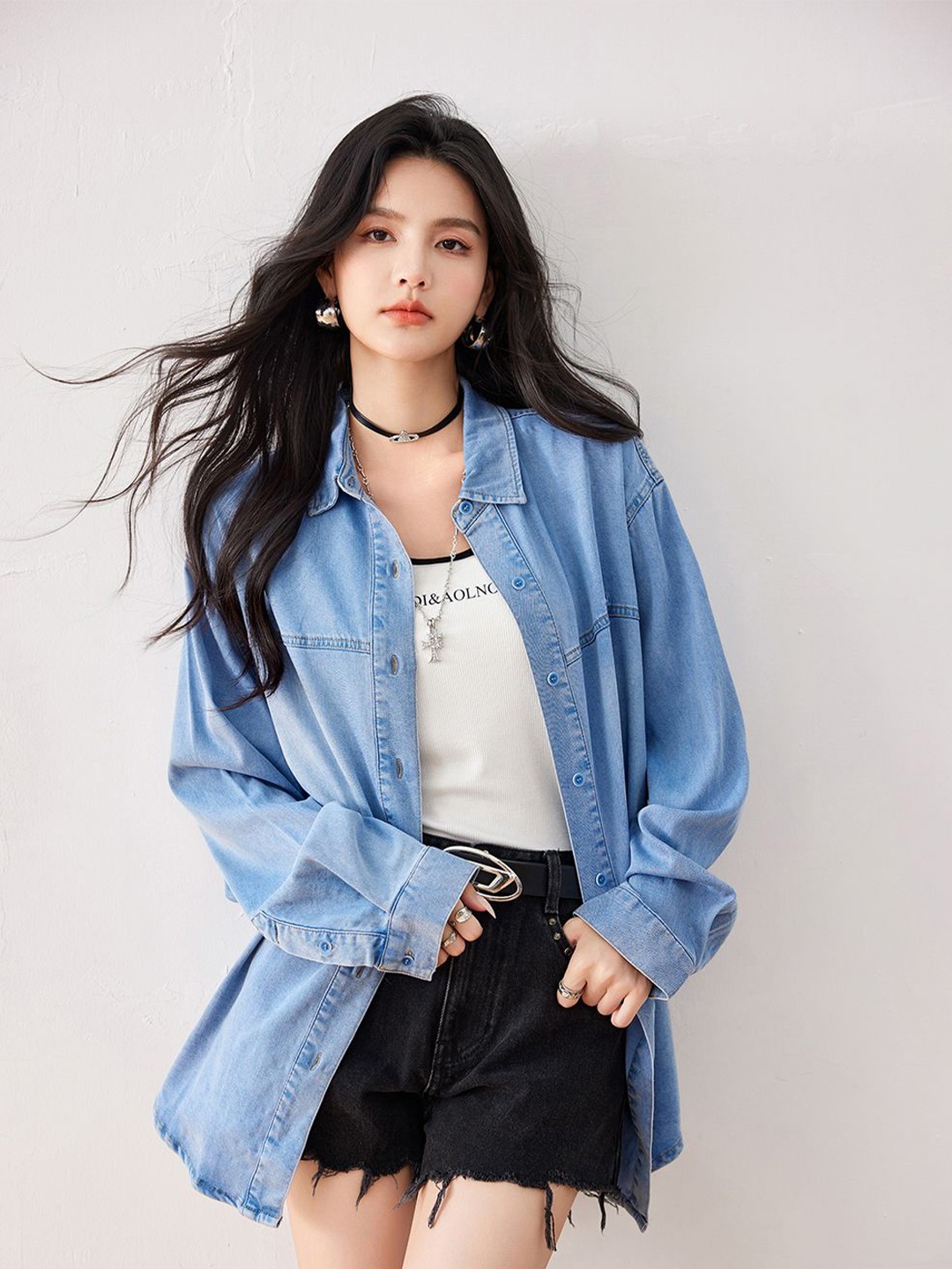 

JC Collection Women Opaque Casual Shirt, Blue