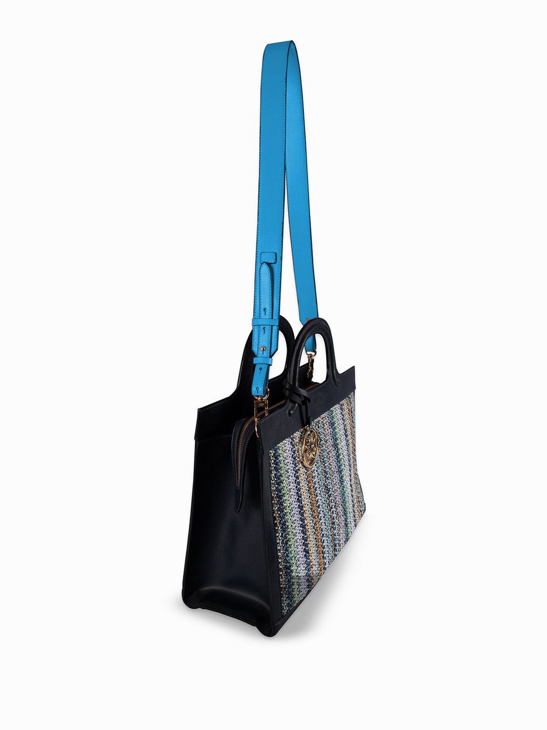 

HIE Leather Sling Bag, Blue