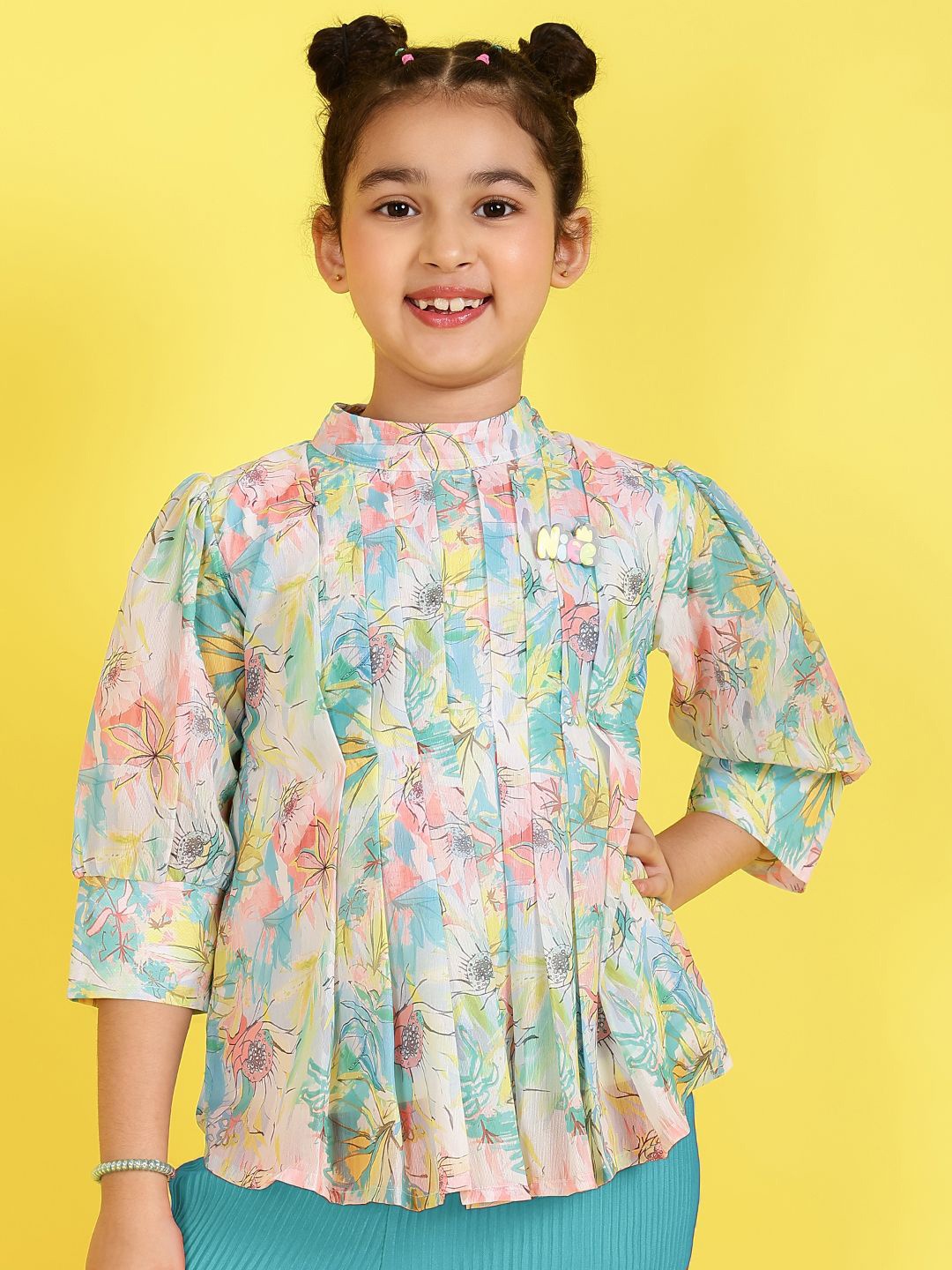 

BAESD Floral Georgette Top, Multi
