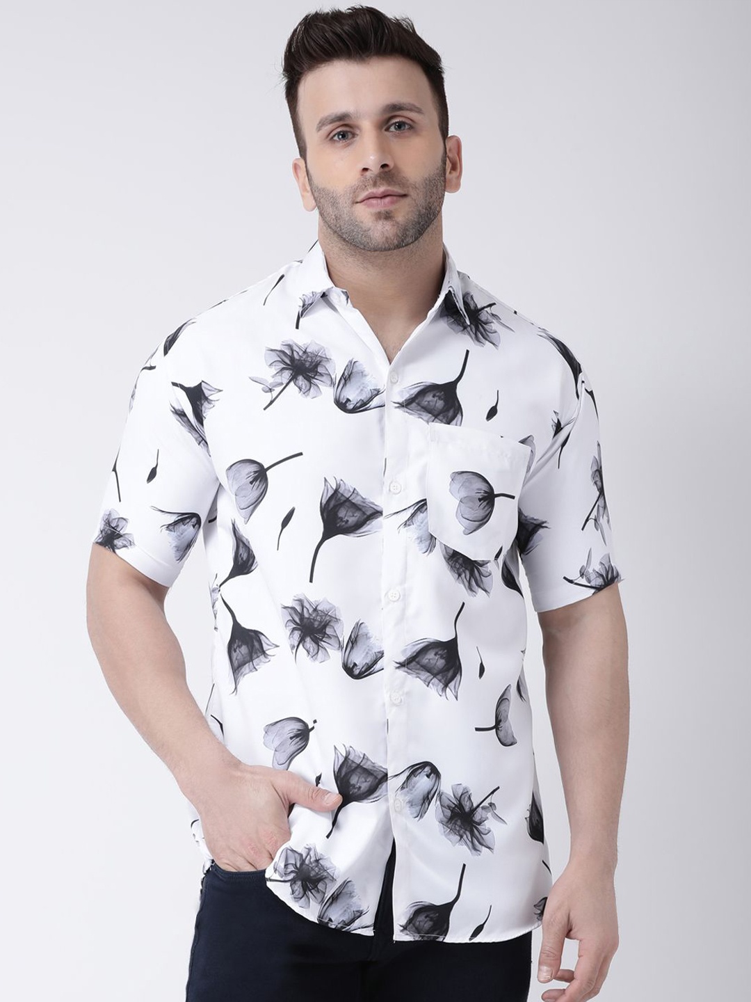 

KLOSET BY RIAG Men Classic Floral Opaque Printed Casual Shirt, Multi