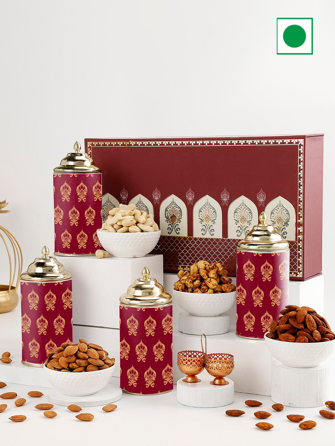 

IGP The Royal Reunion Bhai Dooj Hamper, Red