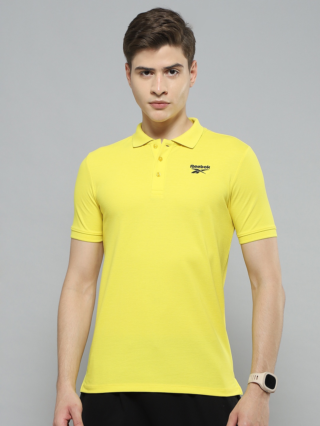 

Reebok AlwysOn Polo Slim Fit T-shirt, Yellow