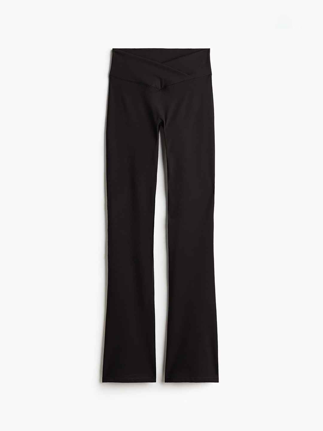 

H&M Flared Sports Leggings In SoftMove, Black