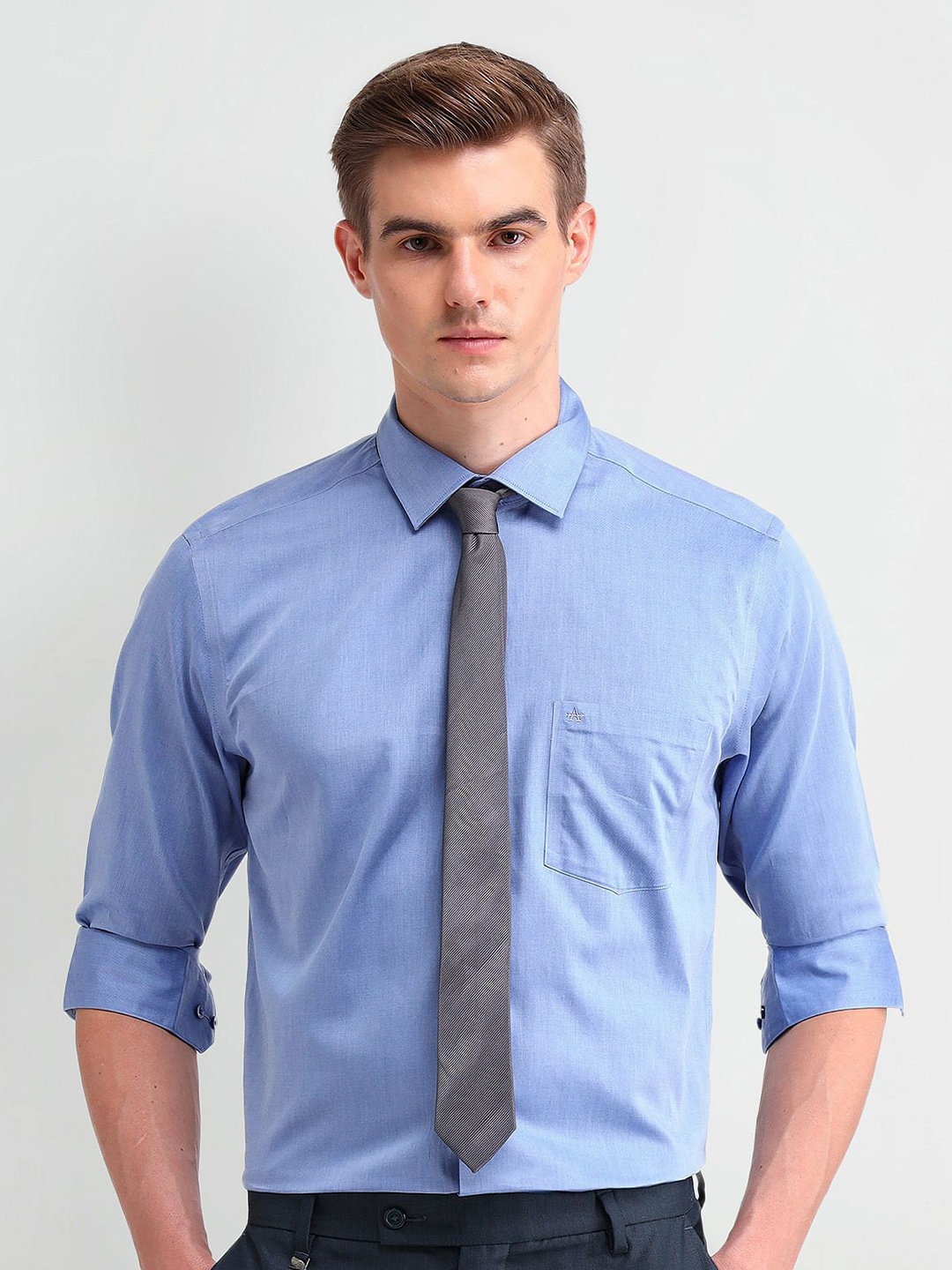 

Arrow Men Classic Opaque Formal Shirt, Blue