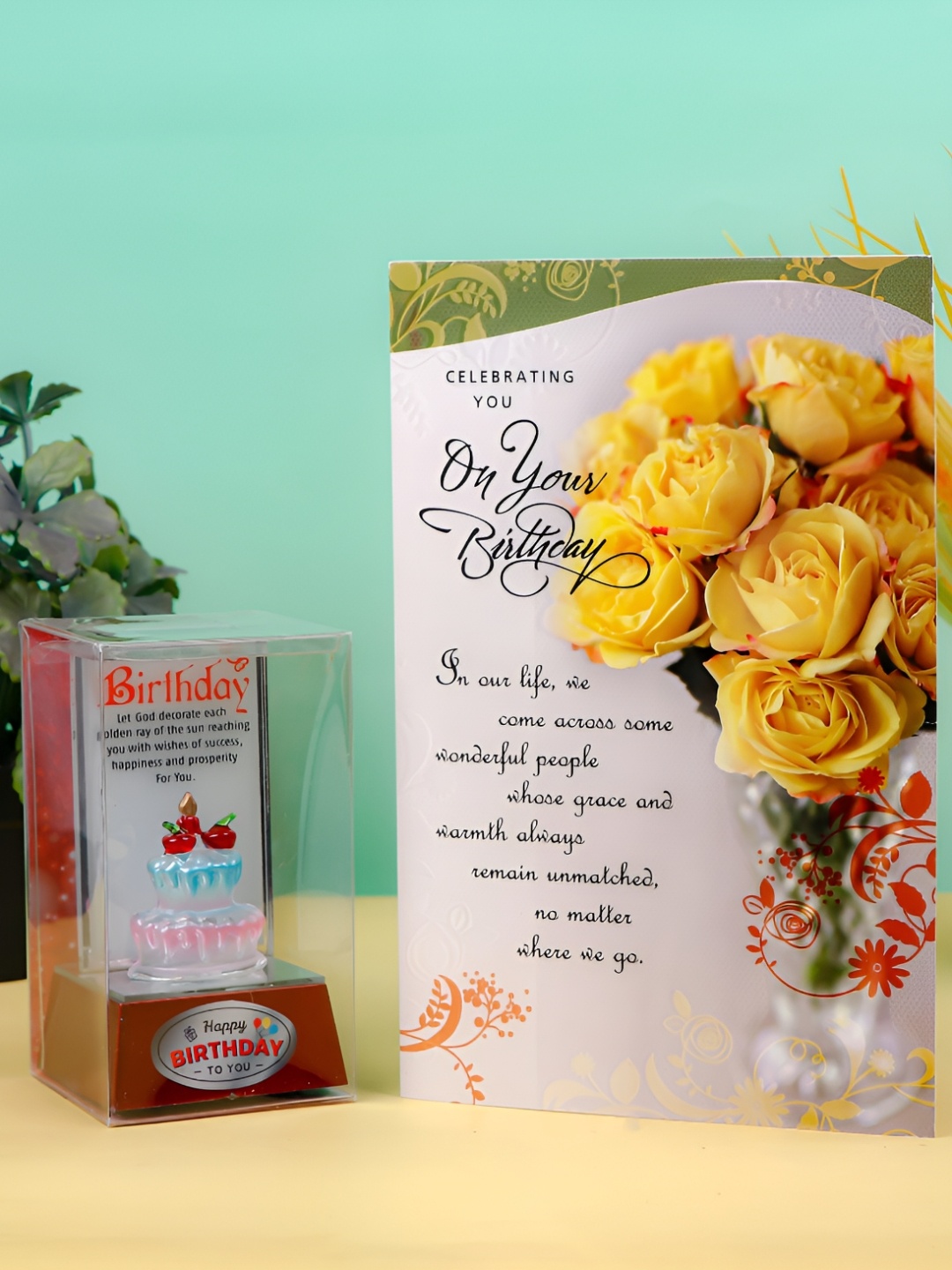 

Archies White & Red Best Wishes Birthday Glass Quotation with Greeting Card