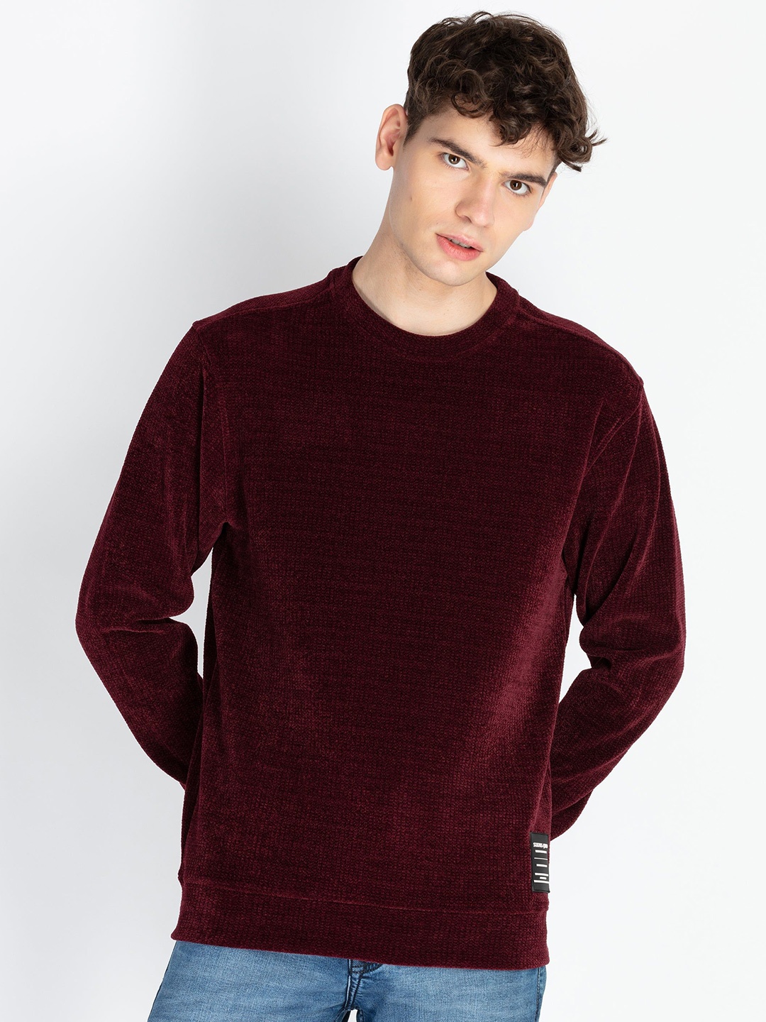 

Status Quo Men Hooded Sweatshirt, Maroon