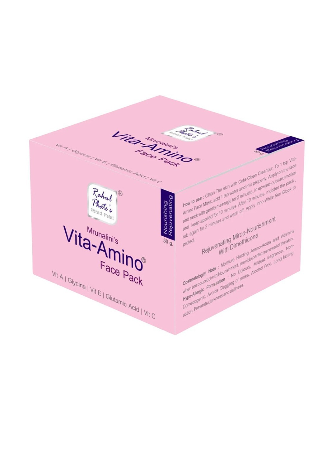 

Rahul Phate Research Product Mrunalini's Vita-Amino Face Mask - 50g, White