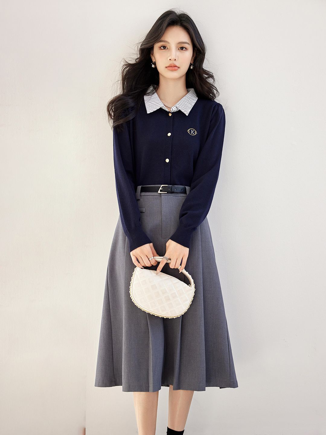 

JC Collection Women Cardigan, Navy blue
