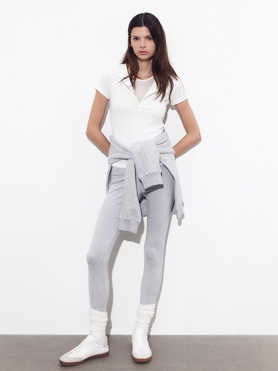 

H&M Jersey Leggings, Grey