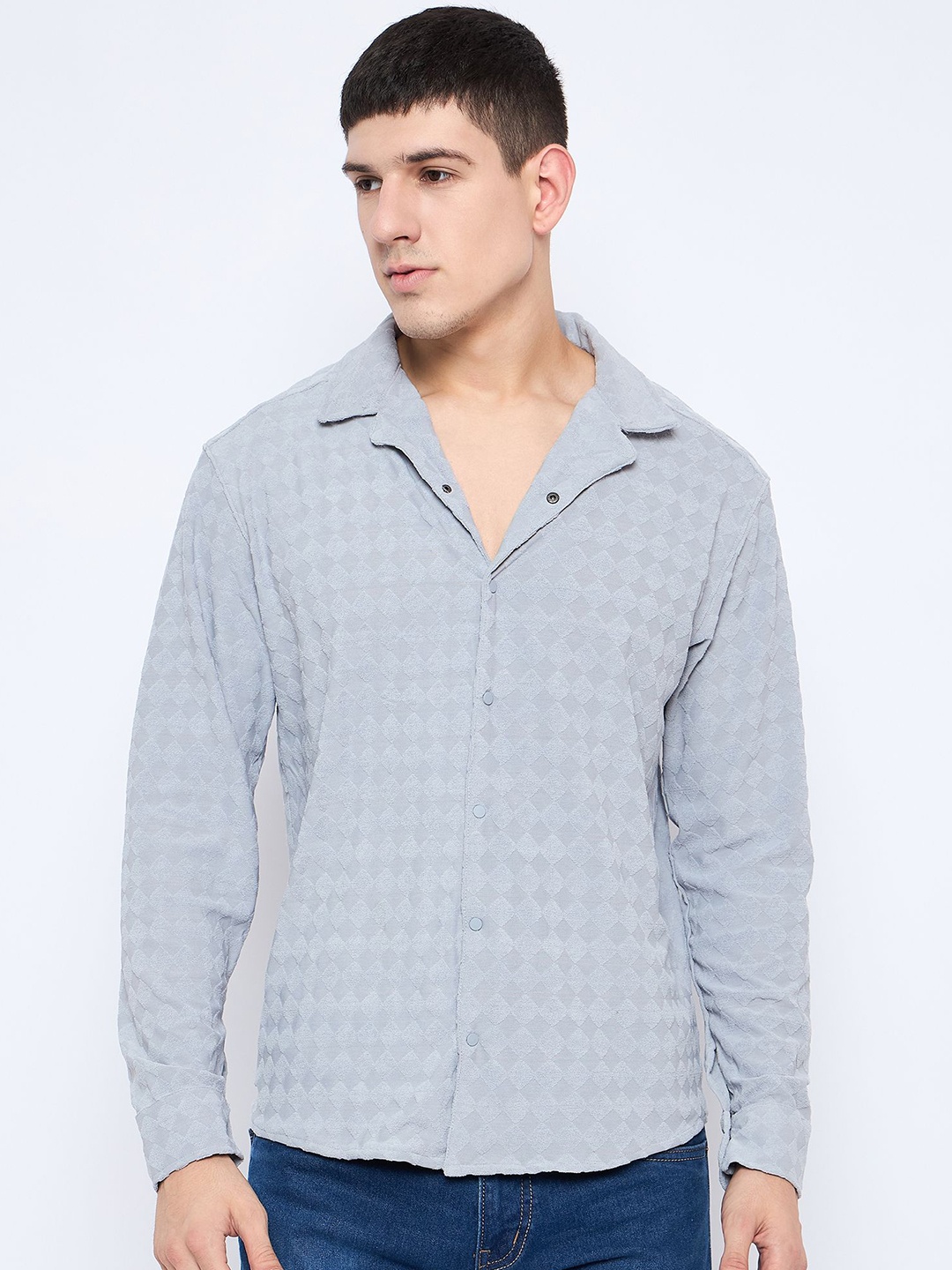 

Parcel Yard Men Comfort Opaque Party Shirt, Grey