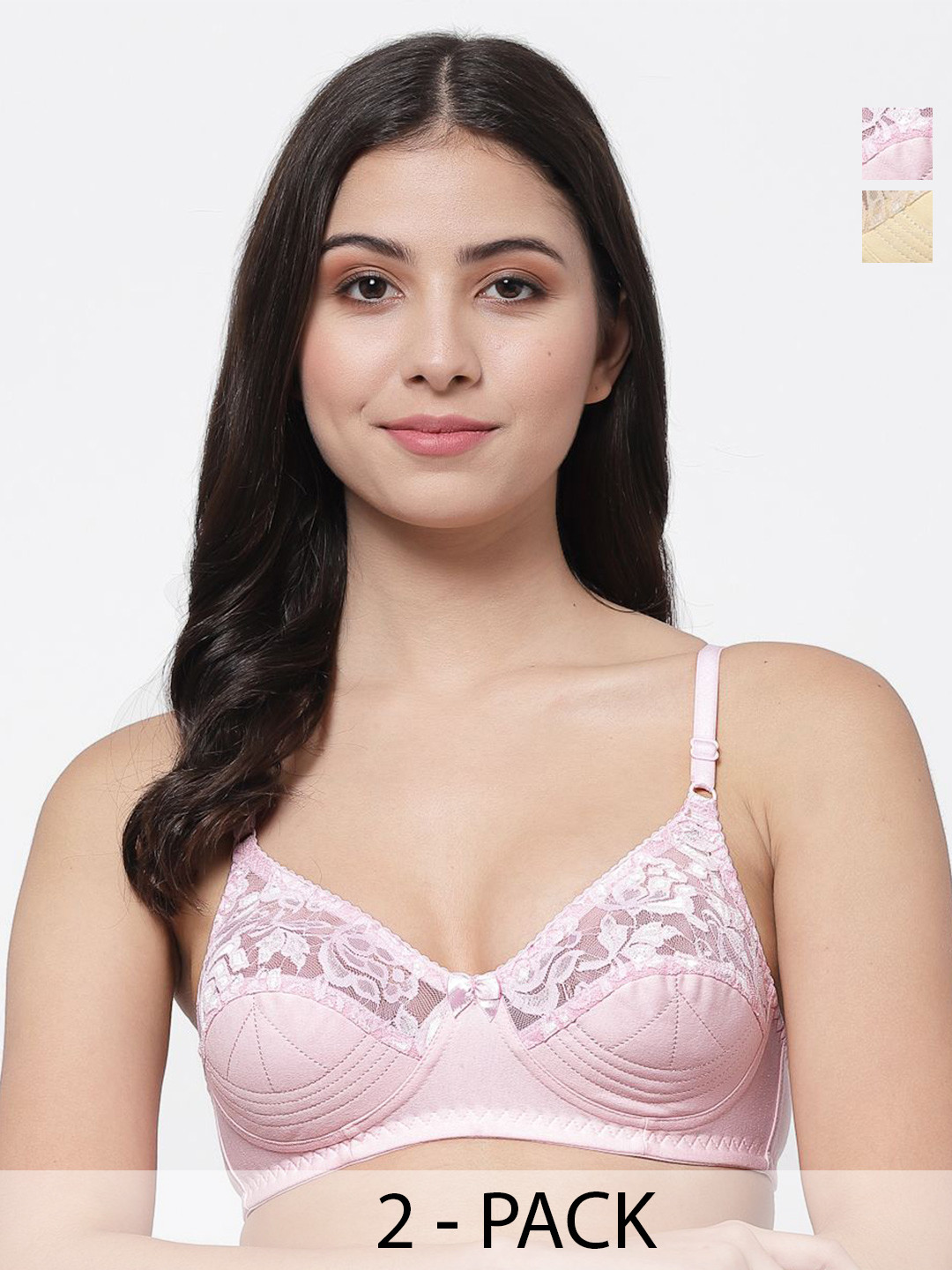 

Docare Bralette Bra Full Coverage, Beige